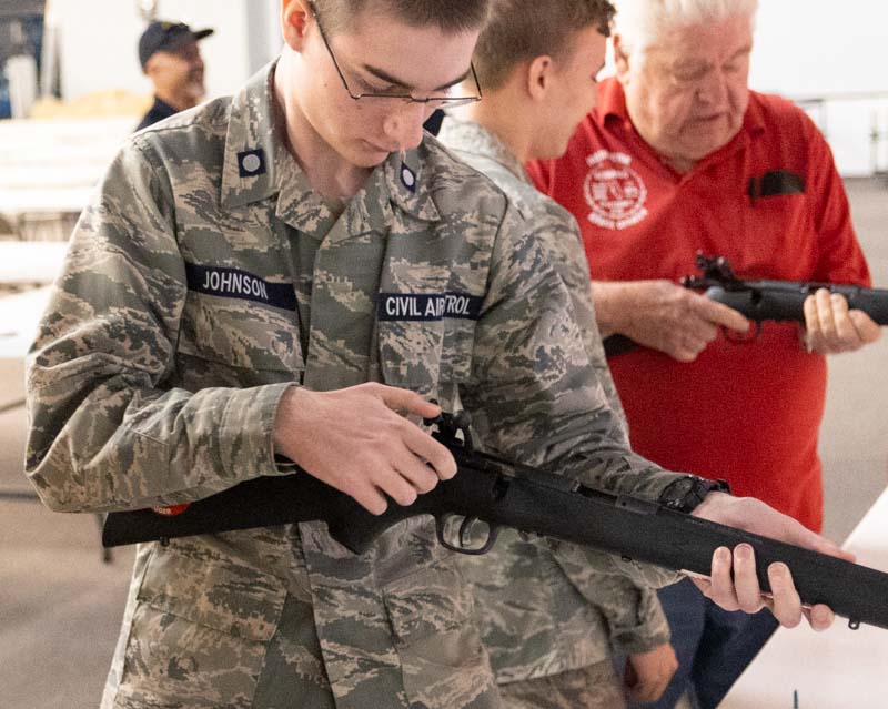 civil air patrol cadets shooting rifles